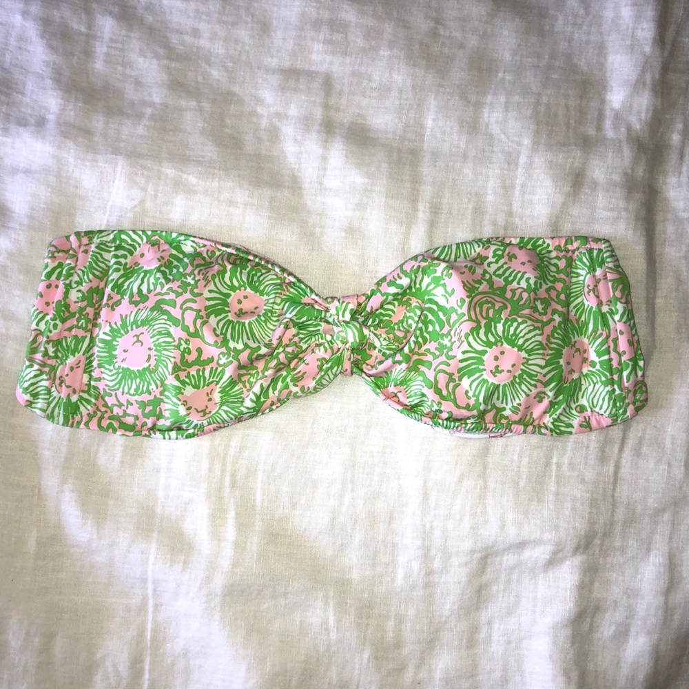 Lilly Pulitzer Strapless bathing suit top//Large